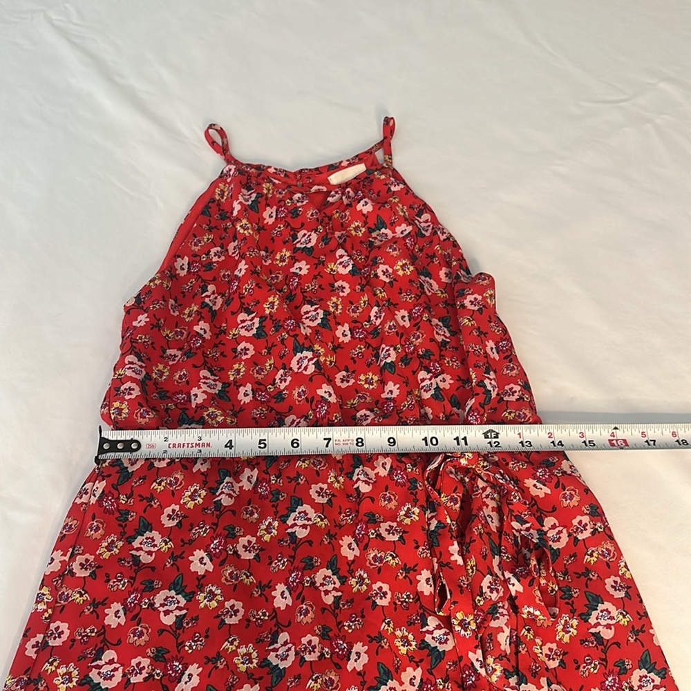 Harper Heritage Francesca’s Floral Red Sleeveless Dress Size Small women’s - Picture 11 of 13